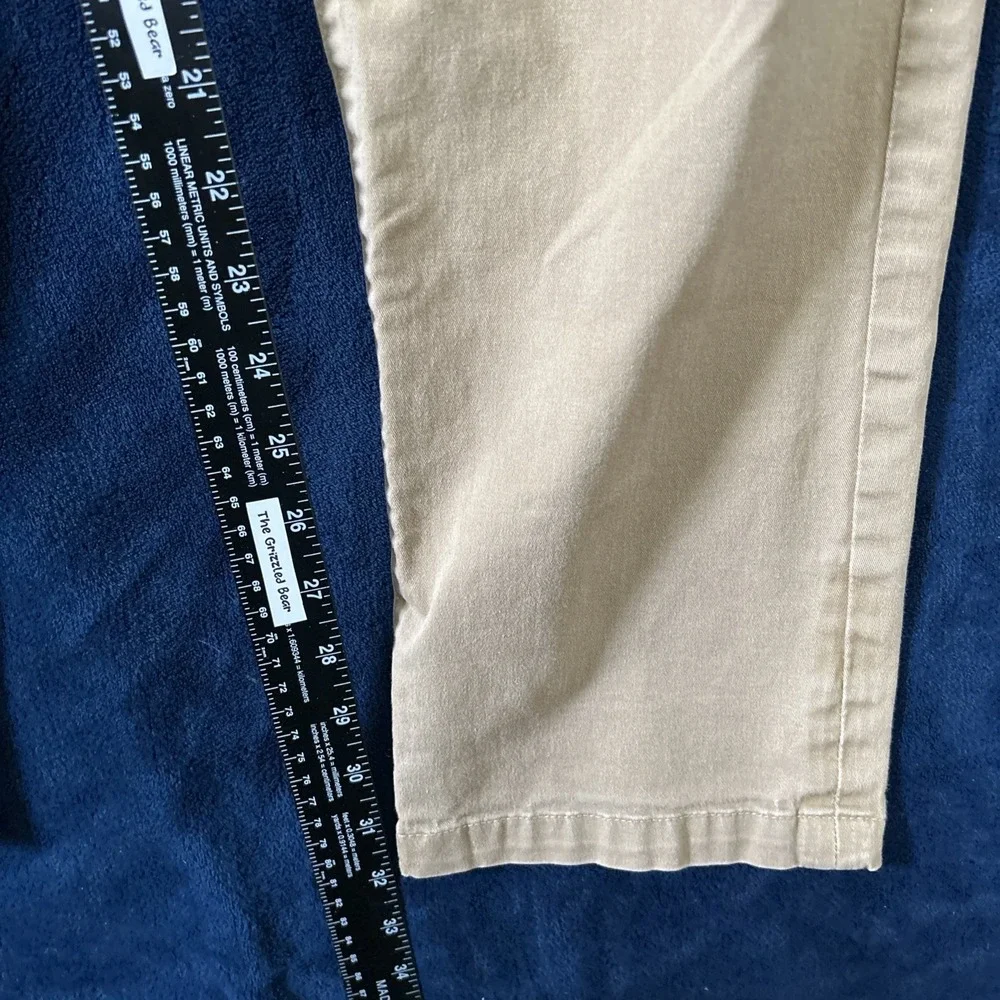 The North Face‎ Mens Straight Leg Jeans Size 35 Khaki Outdoors Camping Preppy